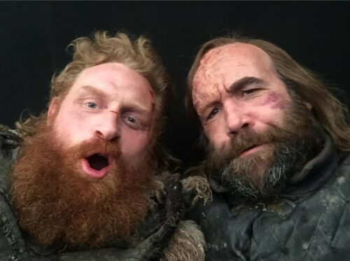 Kristofer Hivju and Rory McCann from the set of Game of Thrones (1 of 4) posted to Instagram 7 May 2019