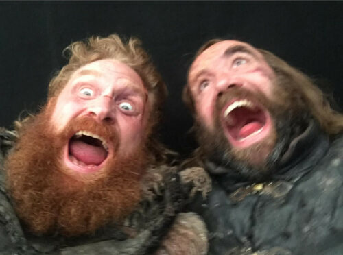 Kristofer Hivju and Rory McCann from the set of Game of Thrones (4 of 4) posted to Instagram 7 May 2019